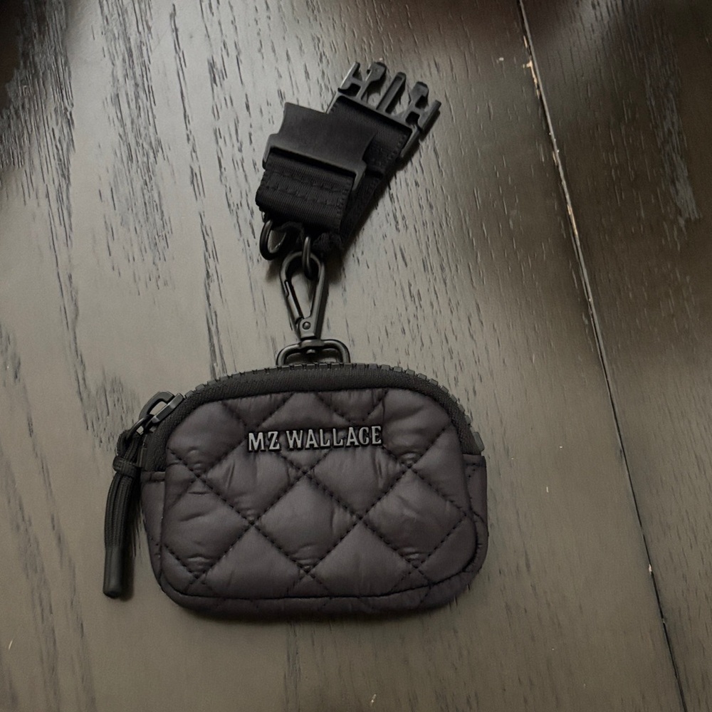 MZ Wallace Black Quilted Mini Pouch